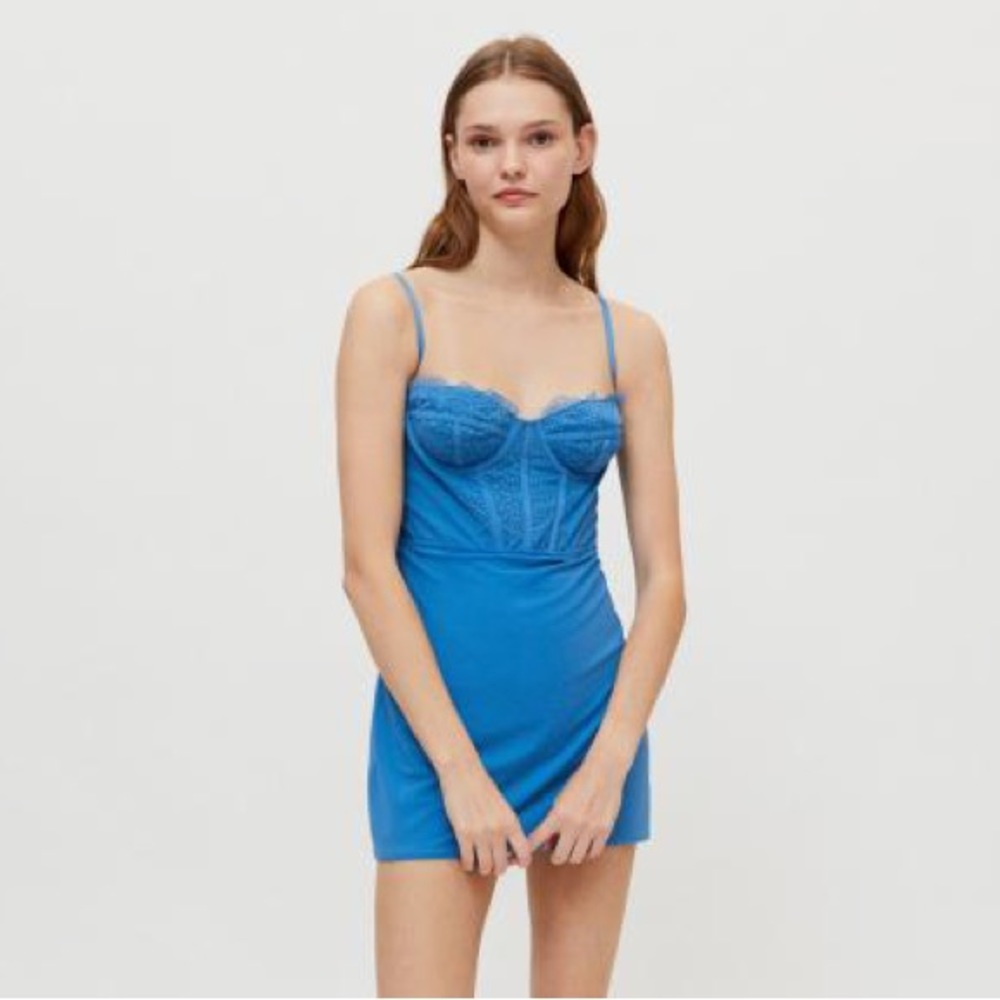 Blue Corset Dress | Urban Outfitters